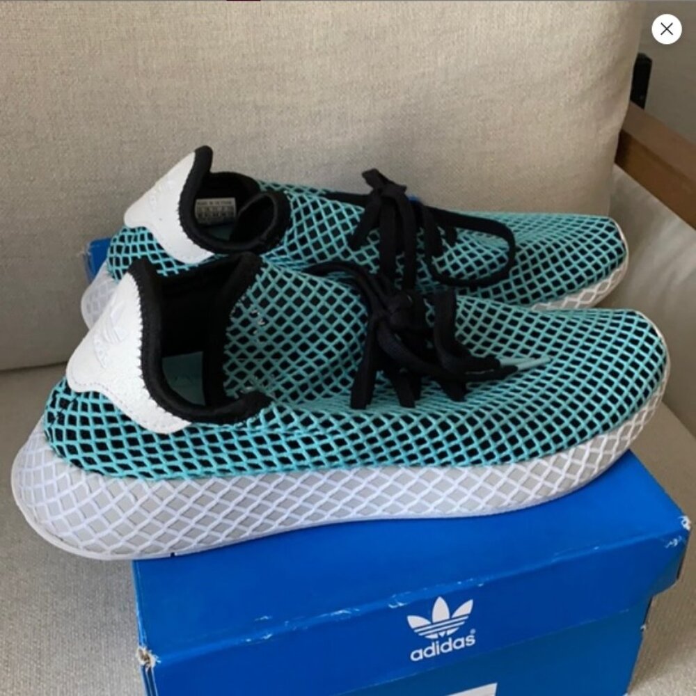 Adidas x Parley for the Oceans Deerupt Shoes Sneakers! 10  Blue Spirit  CQ2623
